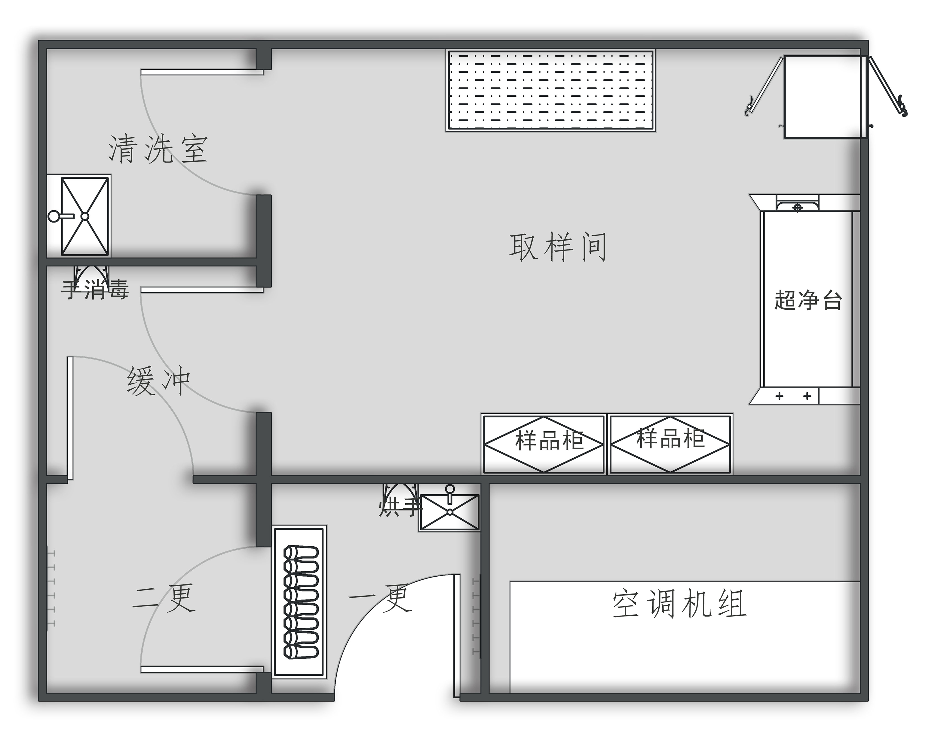 取样间